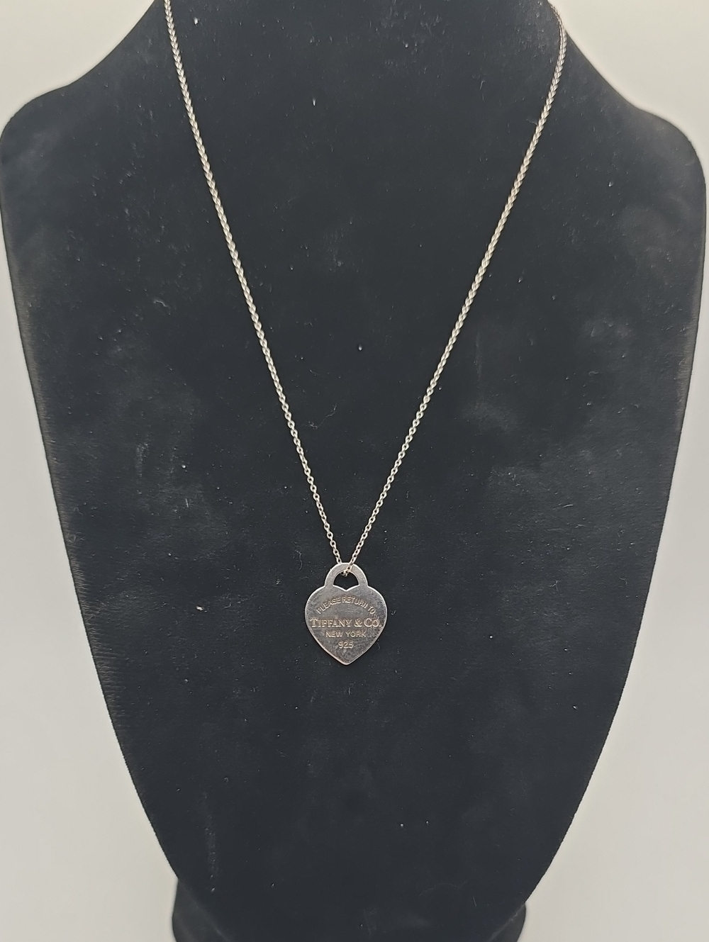 Tiffany & Co. Sterling Silver Heart Return To Tiffany Tag Pendant Necklace